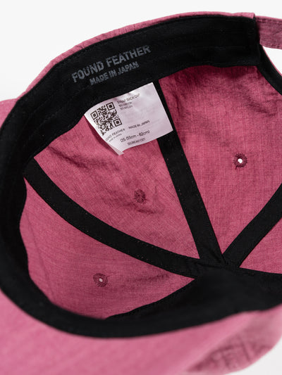 6 Panel Strap Back Cap Plum