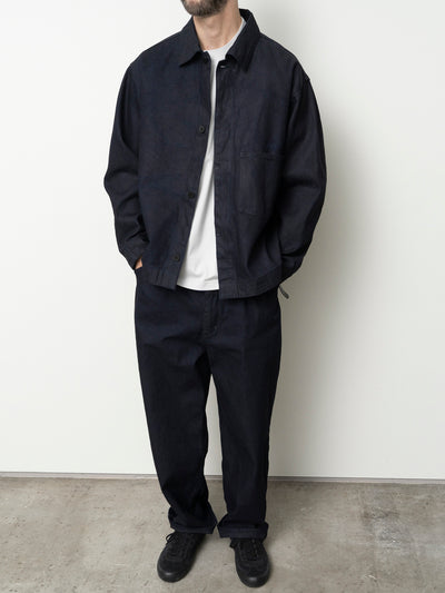 12oz Denim 1 Tuck Pants Black