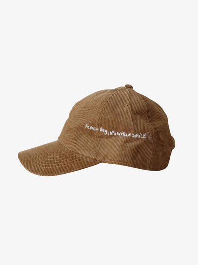 Embroidered Cap Beige