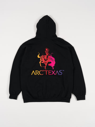 'ARC'TEXAS SUNSET' Hooded Sweatshirt Black