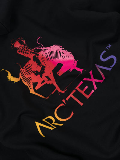 'ARC'TEXAS SUNSET' Hooded Sweatshirt Black