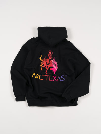 'ARC'TEXAS SUNSET' Hooded Sweatshirt Black