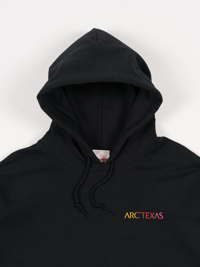 'ARC'TEXAS SUNSET' Hooded Sweatshirt Black