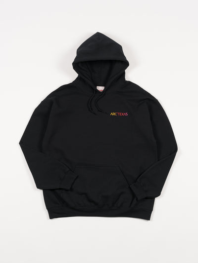 'ARC'TEXAS SUNSET' Hooded Sweatshirt Black