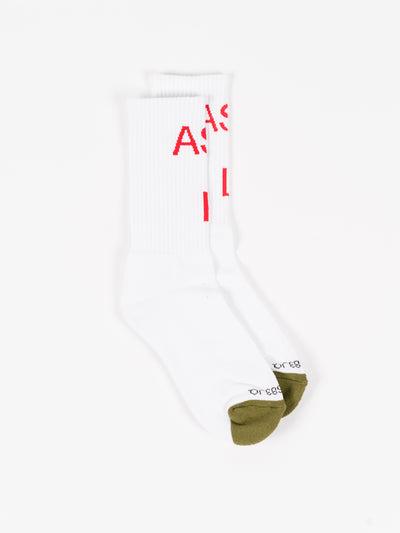 ASbRL Socks White