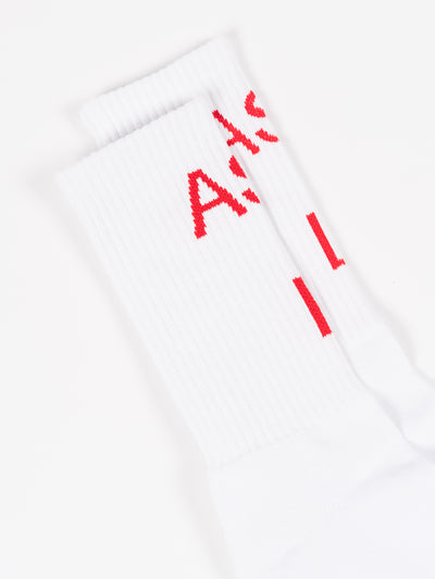 ASbRL Socks White