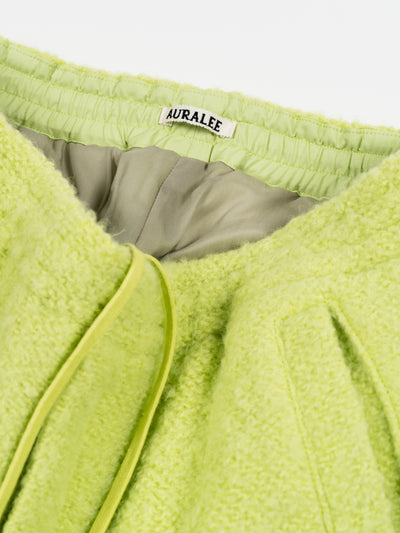 Alpaca Wool Leno Cloth Easy Pants Lime Green | Pants | Meridian