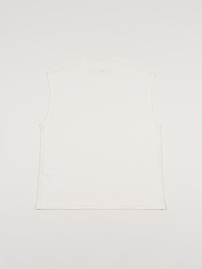 Athletic Sleeveless Tee Off White