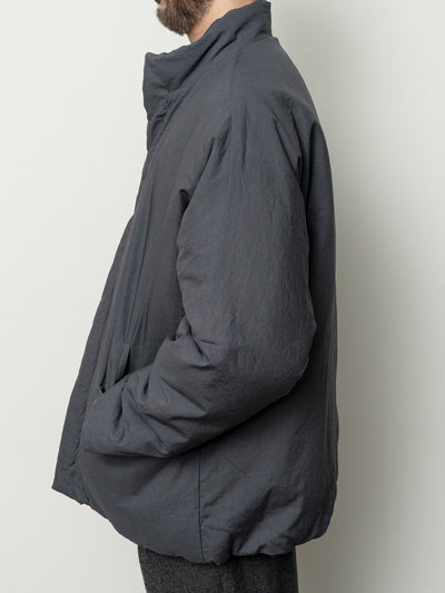 Dolman Sleeve Padded Blouson Slate Blue