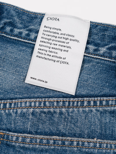 Baggy 5 Pocket Pants Medium Dark Blue Damage