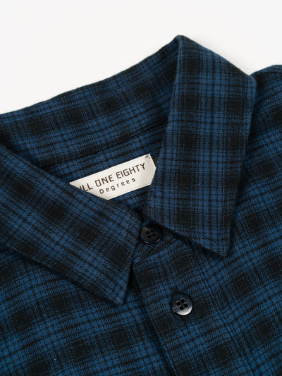 Box Pleat Shirt Navy