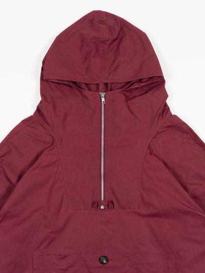 British Dry Oilskin Anorak Burgundy