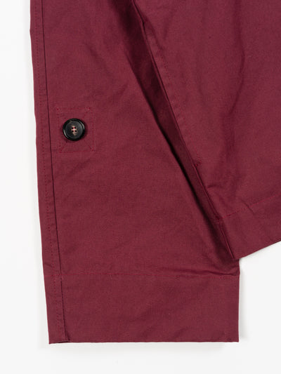 British Dry Oilskin Anorak Burgundy