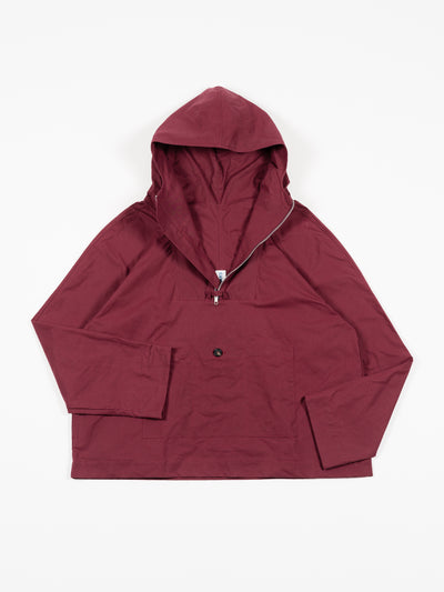 British Dry Oilskin Anorak Burgundy