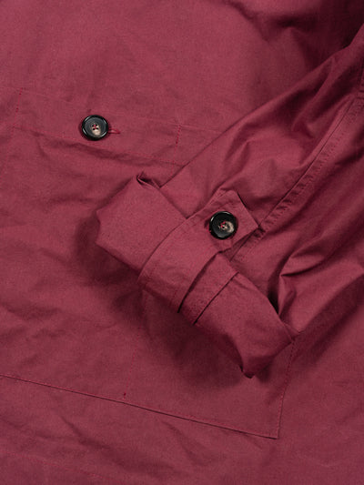 British Dry Oilskin Anorak Burgundy