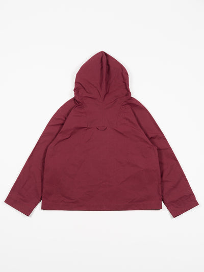 British Dry Oilskin Anorak Burgundy