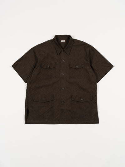 C/L SS Shirt Jacket Sepia