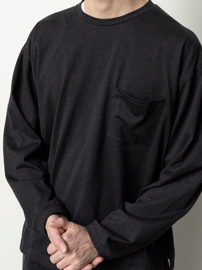 Loose Pocket Long Sleeve Light Grey