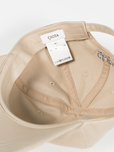 Chino Cloth Cap Beige