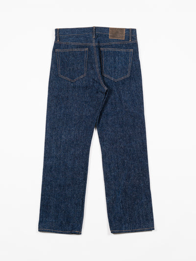 Cotton Silk Denim Pant Blue