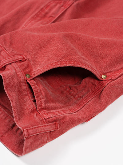 Dad's Fit Oxford Painter Pants Red