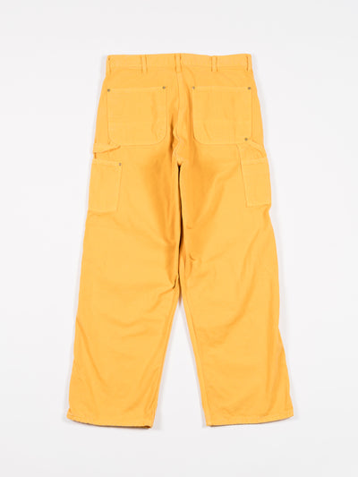 Dad's Fit Oxford Painter Pants Yellow