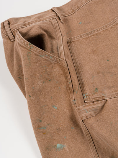 Denim Painter Trousers Brown Painted