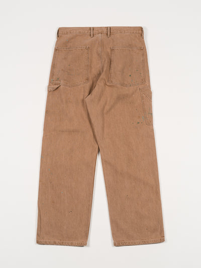 Denim Painter Trousers Brown Painted