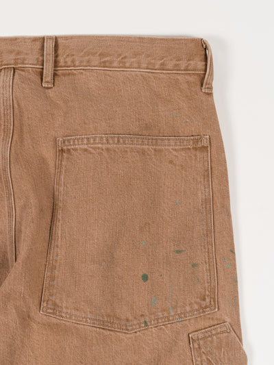 Denim Painter Trousers Brown Painted