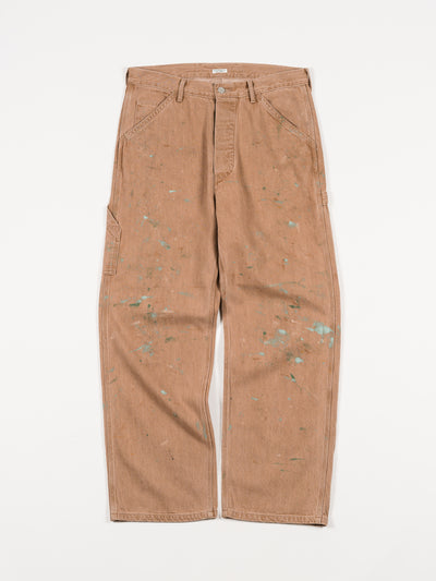 Denim Painter Trousers Brown Painted