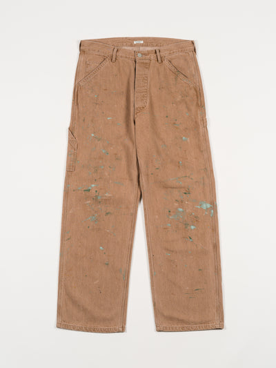 Denim Painter Trousers Brown Painted