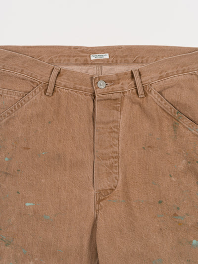 Denim Painter Trousers Brown Painted