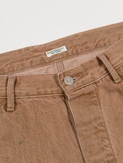 Denim Painter Trousers Brown Painted