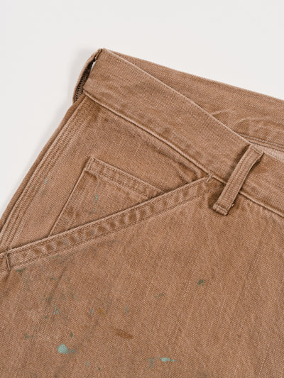 Denim Painter Trousers Brown Painted