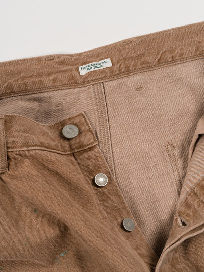 Denim Painter Trousers Brown Painted