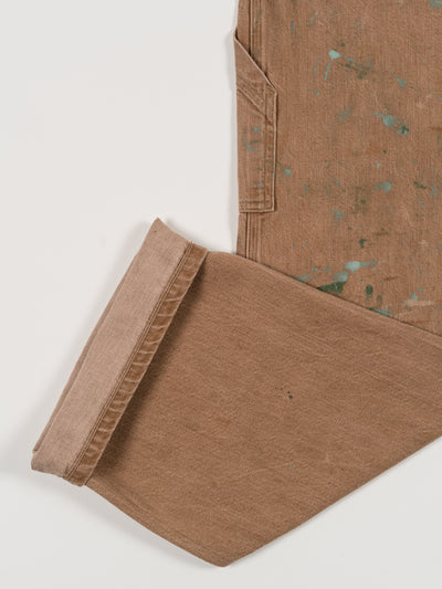 Denim Painter Trousers Brown Painted
