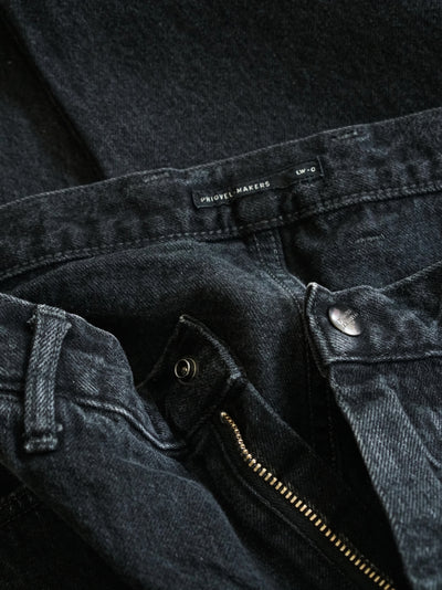 Lady White Co. x Phigvel Makers & Co Classic Jeans Wide Black Hand Fade