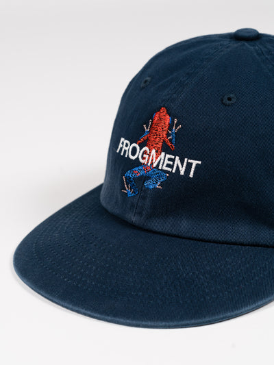 'FROGMENT DESIGN' Cap Washed Navy