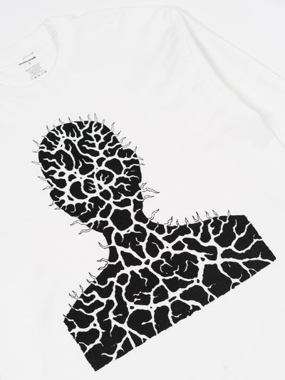 Flaming Head Long Sleeve T-Shirt White