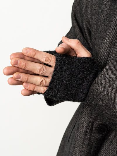 Wrist Warmer Alpaca Yarn Brown