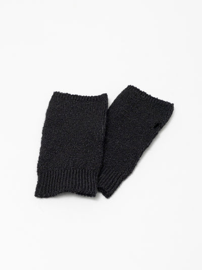Wrist Warmer Alpaca Yarn Black