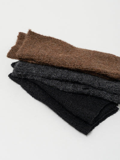 Wrist Warmer Alpaca Yarn Charcoal