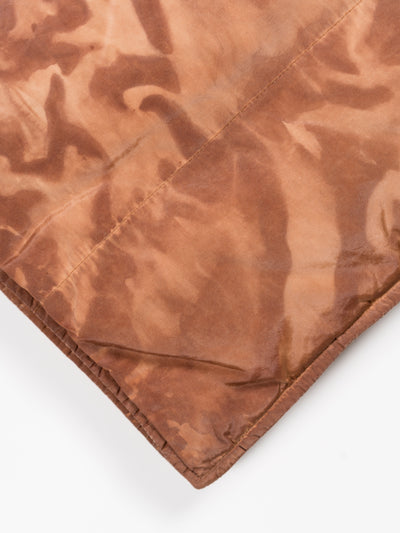 Hand-Dyed Down Stole Vest Teracotta