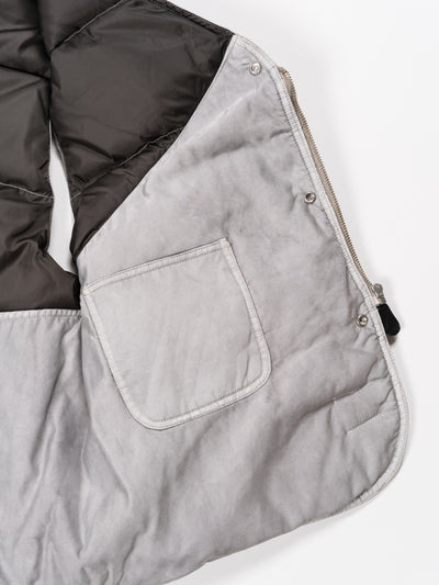 Hand-Dyed Hunting Down Vest Gray