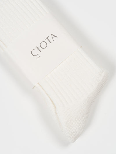 Heavy Weight Pile Socks Ivory