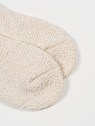 Heavy Weight Pile Socks Off White