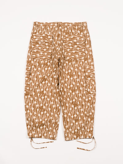 Ikat Flower Cargo Pants Autumn