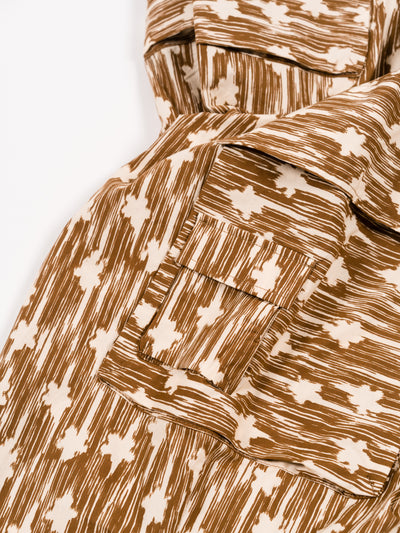 Ikat Flower Cargo Pants Autumn