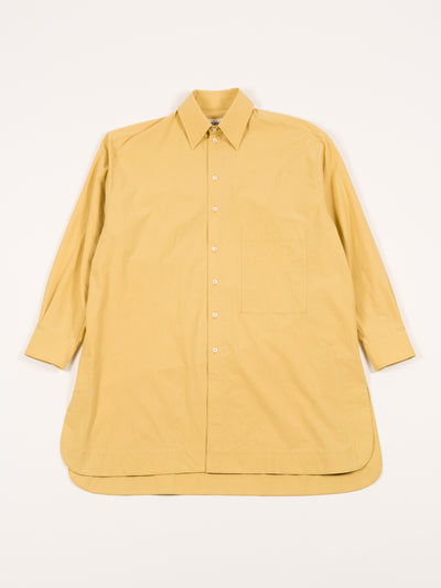 Japanese Cotton Big Shirt Celery