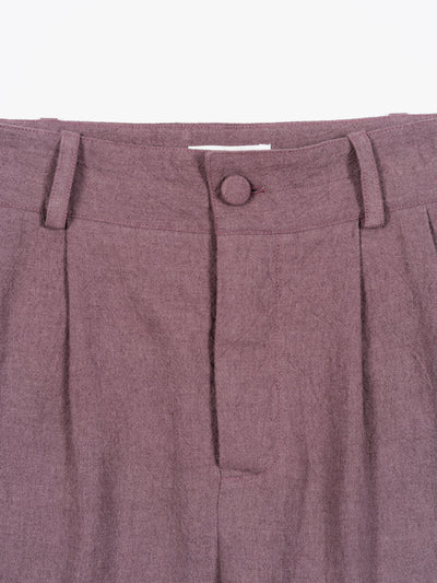 Japanese Linen Willa Short Grape